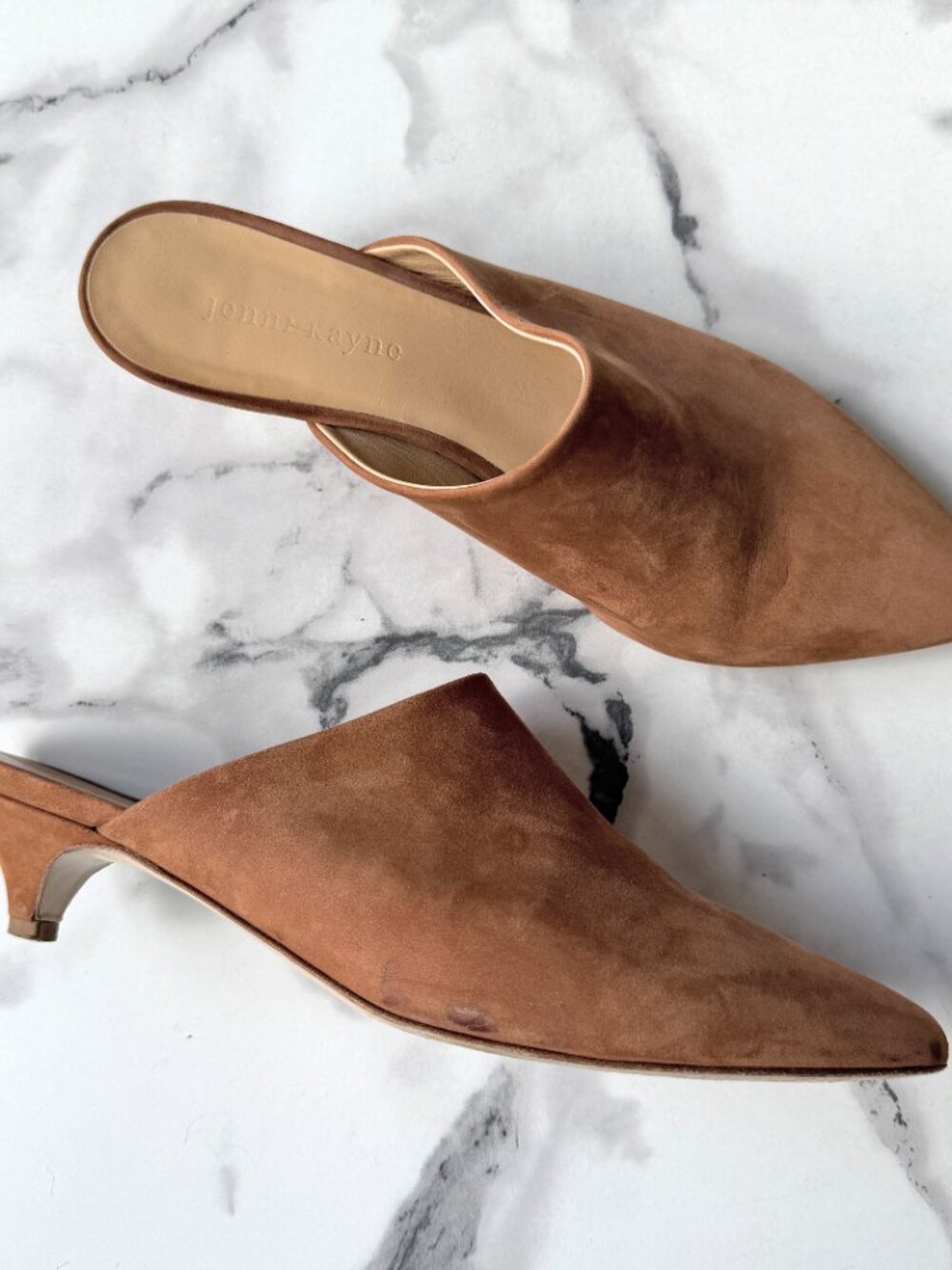Jenni Kayne Walnut Oiled Leather Mules Size 41 - Picture 3 of 12